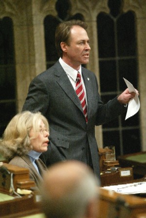Pat during Question Period in the House: Feb. 2004